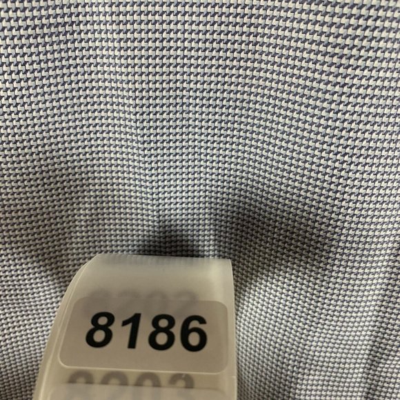 Ermenegildo Zegna Dress Shirt Mens 42 (16.5) Gray Geometric Cotton Collared 8186 - Picture 8 of 8